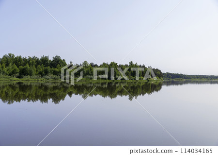 a wide river in eastern Europe, the Neman 114034165