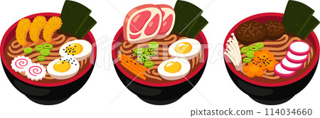 Japanese ramen noodle bowl set Japanese ramen noodle bowl set 114034660