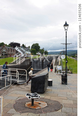 Caledonian Canal in Fort Augustus Caledonian Canal in Fort Augustus 114035206