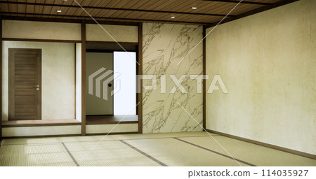 Empty room, original Japanese style mixed with modern minimal. Empty room, original Japanese style mixed with modern minimal. 114035927