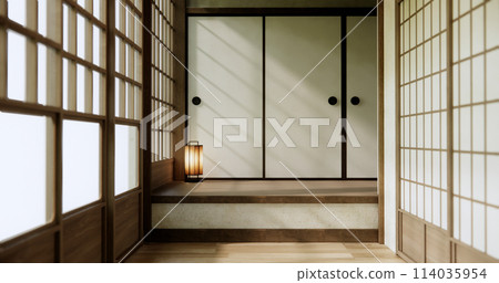 Empty room, original Japanese style mixed with modern minimal. 114035954