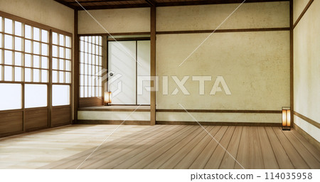 Empty room, original Japanese style mixed with modern minimal. 114035958