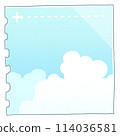 Summer sky square banner 114036581