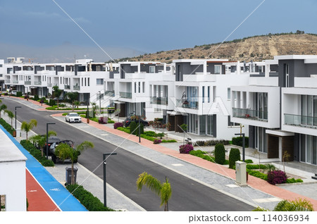 residential complex with white duplexes in northern cyprus 4 114036934