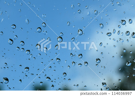 spring rain drops on car glass 1 spring rain drops on car glass 1 114036997