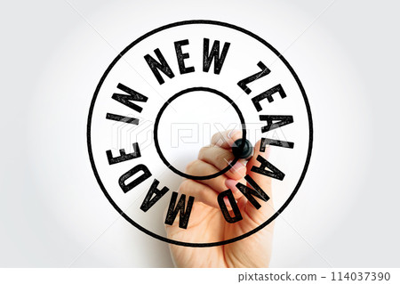 Made in New Zealand text emblem stamp, concept background Made in New Zealand text emblem stamp, concept background 114037390