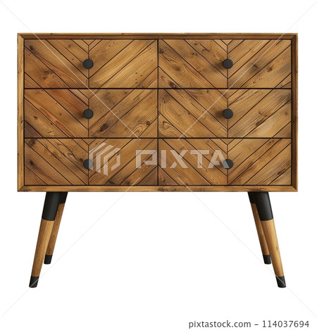 Wooden Dresser With Black Legs and Drawers Wooden Dresser With Black Legs and Drawers 114037694