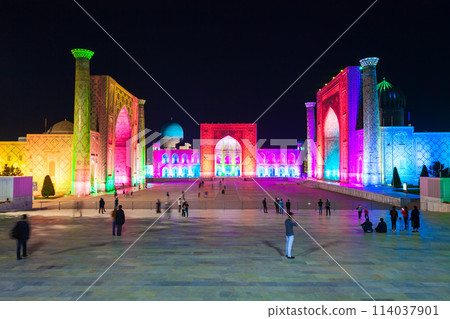 Registan night laser show, Uzbekistan 114037901