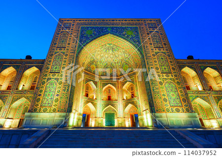 Registan ancient city in Samarkand, Uzbekistan 114037952