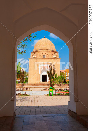 Rukhabad Mausoleum in Samarkand city, Uzbekistan 114037982