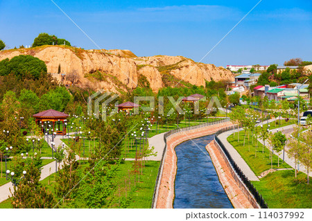 Siyob river, Daniel Mausoleum park, Samarkand Siyob river, Daniel Mausoleum park, Samarkand 114037992