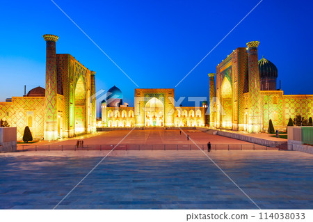Registan ancient city in Samarkand, Uzbekistan Registan ancient city in Samarkand, Uzbekistan 114038033
