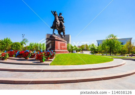 Amir Timur monument in Tashkent, Uzbekistan Amir Timur monument in Tashkent, Uzbekistan 114038126