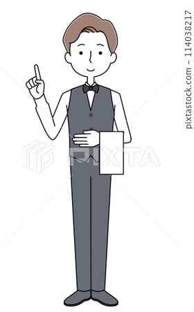 Waiter illustration 114038217