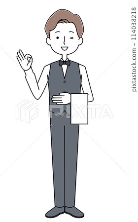 服務員的插圖 114038218