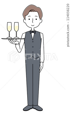 服務員的插圖 114038220