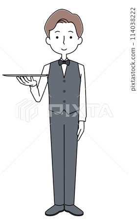 Waiter illustration 114038222