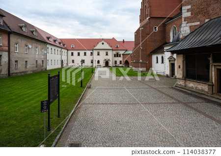 Krakow, Poland - Inner court of the Monastery of Canons Regular at the Corpus Christi Church 114038377