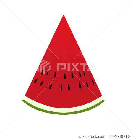 Illustration of cut watermelon 114038710