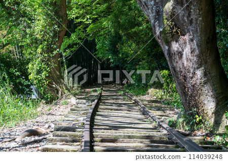 A very beautiful abandoned railway line in Sekigane, Kurayoshi City, Tottori Prefecture, Japan A very beautiful abandoned railway line in Sekigane, Kurayoshi City, Tottori Prefecture, Japan 114039248