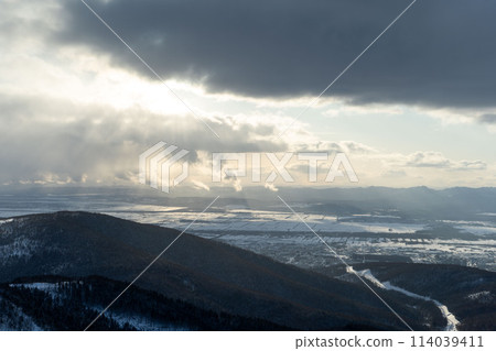 Yuzhno-Sakhalinsk, Match 03.2024 Ski resort Mountain Air Resort, Yuzhno-Sakhalinsk, Russia. 114039411
