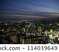 Night view of Kawasaki City towards Yokohama 114039649