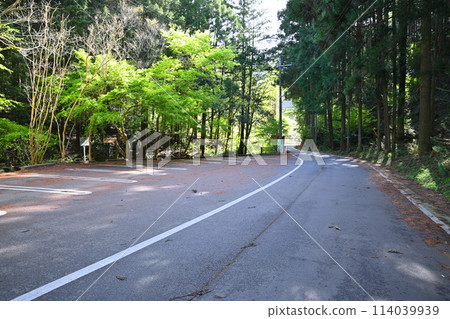 Kuroyama Sandaki Waterfalls: Scenery near the town-run parking lot 114039939