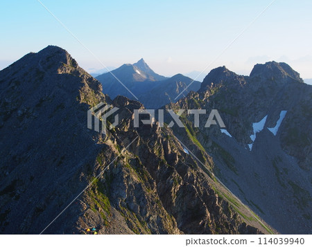 Mount Yari as seen from Mount Okuhotaka Mount Yari as seen from Mount Okuhotaka 114039940