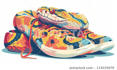 蛇：因為極度渴望腿而身體變成運動鞋形狀的蛇。 114039976