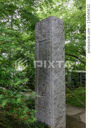 Saishoji Temple stone monument, known as a temple with a moss garden [Chikusei City, Ibaraki Prefecture] 114040632