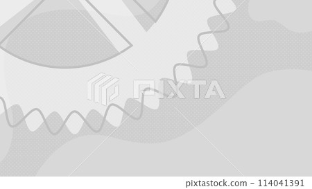Stylish background with gears in the upper left (simple) (gray) 114041391