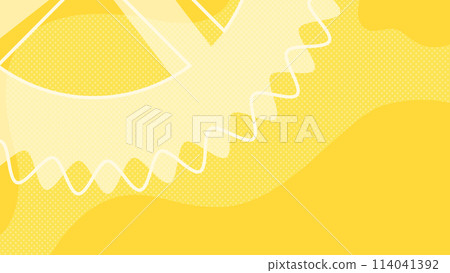 Stylish background with gears in the upper left (simple) (yellow) 114041392