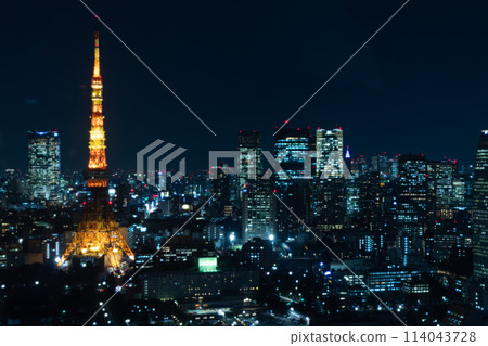 東京鐵塔和夜景 東京鐵塔和夜景 114043728