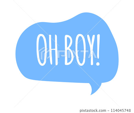 Speech bubble. Dialog balloon tag. Vector quote sticker. Trendy speech bubbles set in flat design with short messages Speech bubble. Dialog balloon tag. Vector quote sticker. Trendy speech bubbles set in flat design with short messages 114045748
