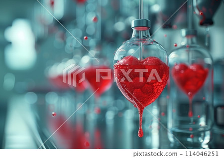Every drop of blood counts. Drops of blood. The concept of World Blood Donor Day 114046251