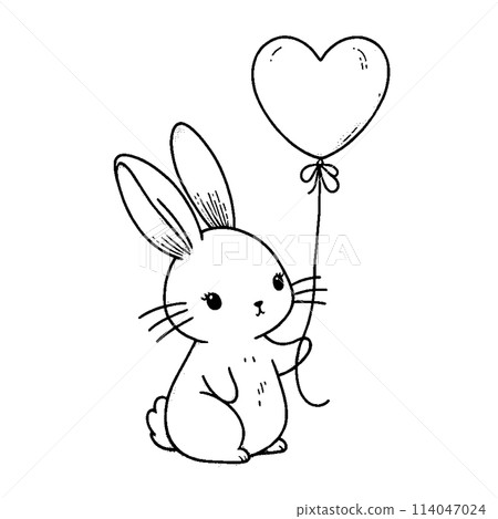 Rabbit with a heart Rabbit with a heart 114047024