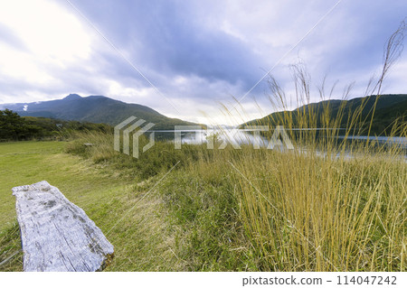 從箱根/越尻（神山）看到的蘆之湖和箱根山 / 蘆之湖, 箱根, 日本 114047242