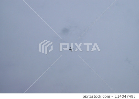 飛機從廣島機場起飛 飛機從廣島機場起飛 114047495