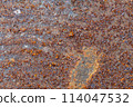 Rusty metal brown close up texture 114047532