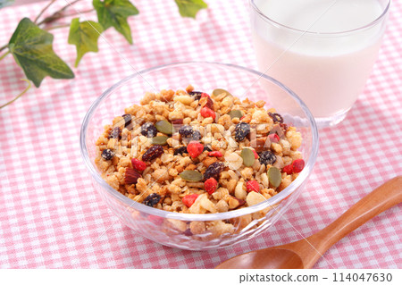 Fruit Granola Healthy Breakfast Fruit Granola Healthy Breakfast 114047630