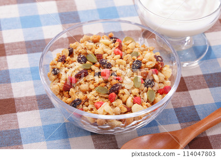 Fruit Granola Healthy Breakfast Fruit Granola Healthy Breakfast 114047803