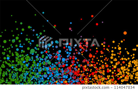 Colorful circle dots abstract tech geometric background Colorful circle dots abstract tech geometric background 114047834
