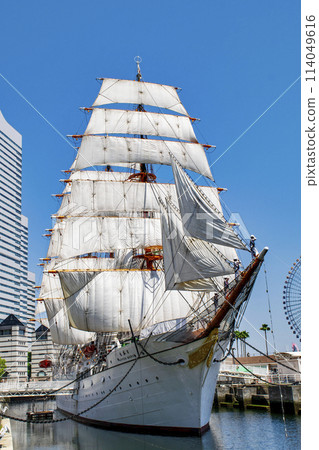 橫濱港未來地區、日本丸紀念公園、帆船「日本丸」、全帆展、國家重要文化財產 114049616