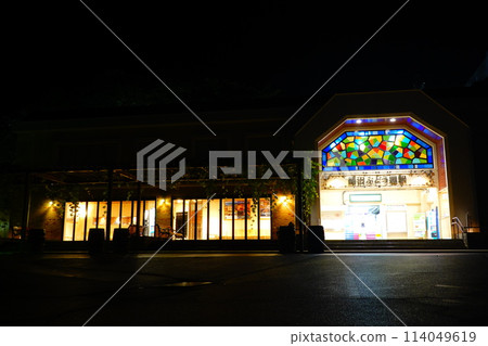 Katsunuma Budokyo Station at night, Koshu City, Yamanashi Prefecture Katsunuma Budokyo Station at night, Koshu City, Yamanashi Prefecture 114049619