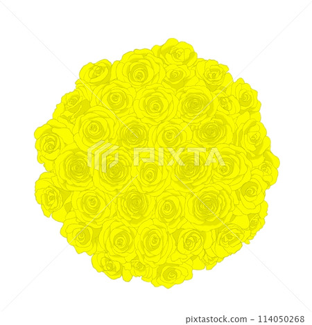 黃玫瑰圓形花束 114050268