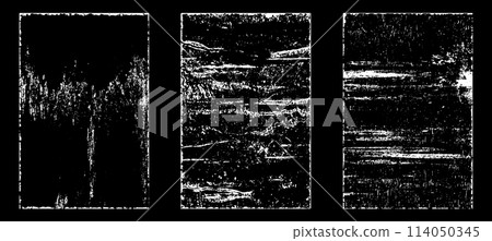 Black and white grunge. Distress overlay texture. Abstract surface dust and rough dirty wall background concept. Distress illustration simply place over object to create grunge effect. Vector EPS10. Black and white grunge. Distress overlay texture. Abstract surface dust and rough dirty wall background concept. Distress illustration simply place over object to create grunge effect. Vector EPS10. 114050345
