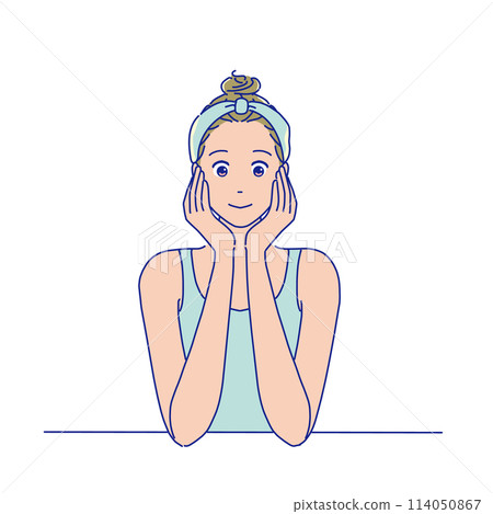 Women who care for the skin 114050867