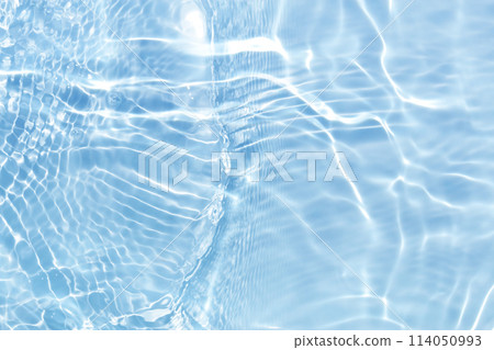 Water wave blue summer texture background 114050993