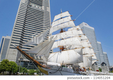 橫濱港未來地區、日本丸紀念公園、帆船「日本丸」、全帆展、國家重要文化財產 橫濱港未來地區、日本丸紀念公園、帆船「日本丸」、全帆展、國家重要文化財產 114051204
