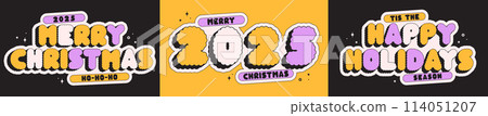 Cartoon cute labels. Cartoon cute labels. 114051207